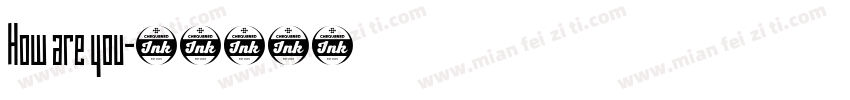 How are you字体转换